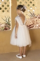 βαπτιστικό φόρεμα ρούχο για κορίτσι baby bloom δαντέλα τούλι καινούρια ρομαντικό άνοιγμα στη πλάτη : 2