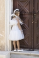 βαπτιστικό φόρεμα ρούχο κορίτσι τούλινο φουσκωτό διαφάνεια baby bloom : 2