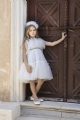 βαπτιστικό φόρεμα ρούχο κορίτσι τούλινο φουσκωτό διαφάνεια baby bloom : 3