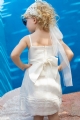 βαπτιστικά ρούχα για κορίτσι λινό καλοκαιρινό φόρεμα απλό bambolino μπροντερί : 3
