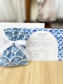 μπομπονιέρα προσκλητήριο γάμου γαμοβάπτισης αγόρι καλοκαιρινό καλικαίρι νησί κύματα μπλε ναυτικό θαλασσινό : 3
