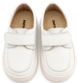Δερμάτινο Μοκασίνι Μονή Μπαρέτα Χρατς από Δέρμα Νάπα σε Λευκό Χρώμα : 2