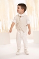 Baby  bloom 125.16 βαπτιστικά ρούχα για αγόρι γιλέκο φουλάρι μοντέρνο boho safari : 2