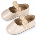 βαπτιστικά παπούτσια αγκαλιάς απλό οικονομικό ιβουάρ εκρού λευκό babywalker : 3