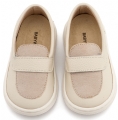 Babywalker Δερμάτινο Loafers σε  Εκρού : 2